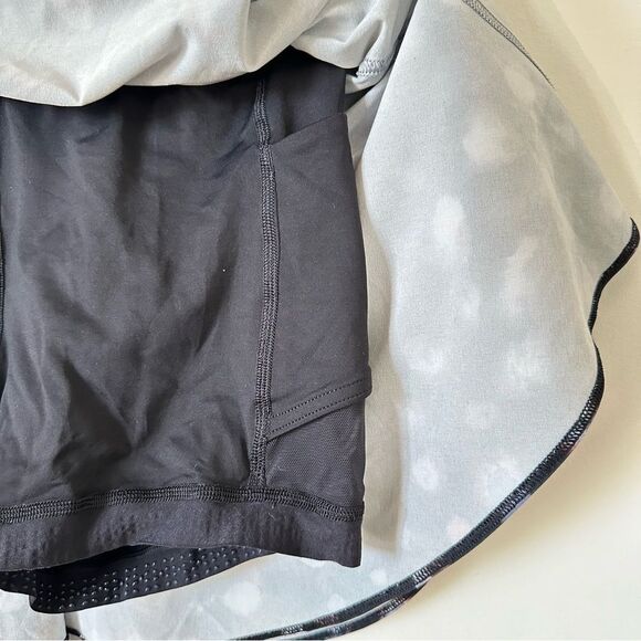 Lululemon Court Rival High-Rise Skirt in Haze Dot Inverse Orange Multi Size 6 - Picture 7 of 9